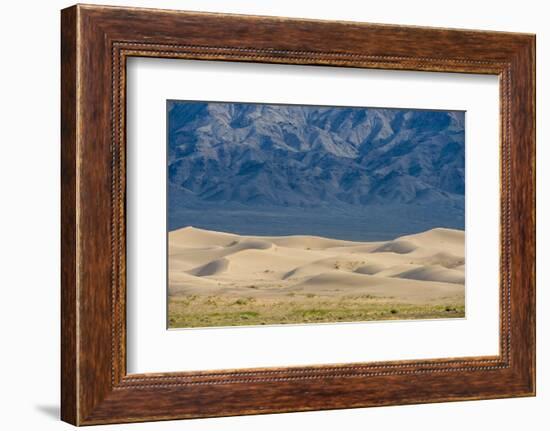 Khongor Sand Dunes, Govi Gurvan Saikhan National Park, Gobi Desert, South Mongolia. June 2015-Inaki Relanzon-Framed Photographic Print