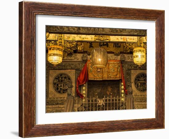 Khoo Kongsi clan temple, Penang, Malaysia, Southeast Asia, Asia-Melissa Kuhnell-Framed Photographic Print