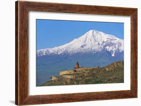 Khor Virap Monastery, 17th Century, Near Artashat, with Mount Ararat in Background, Armenia-null-Framed Photographic Print