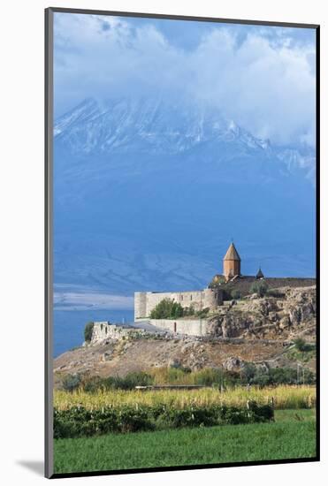 Khor Virap Monastery and Apostolic church at the foot of Mount Ararat, Ararat Province, Armenia, Ca-G&M Therin-Weise-Mounted Photographic Print