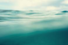 Water. Sea. Ocean, Wave close Up. Nature Background. Soft Focus. Image Toned and Noise Added.-khorzhevska-Photographic Print