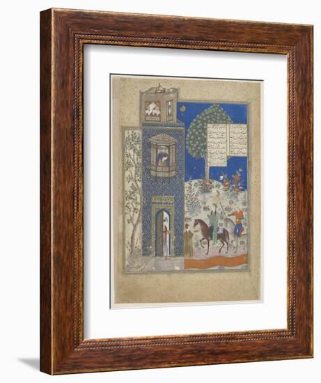 Khosrow and Shirin, Early 15th C-null-Framed Giclee Print