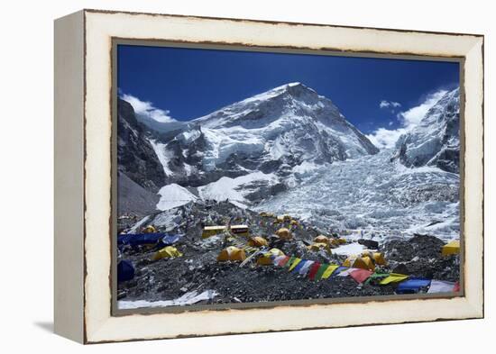 Khumbu Icefall from Everest Base Camp-Peter Barritt-Framed Premier Image Canvas