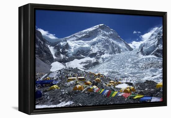 Khumbu Icefall from Everest Base Camp-Peter Barritt-Framed Premier Image Canvas