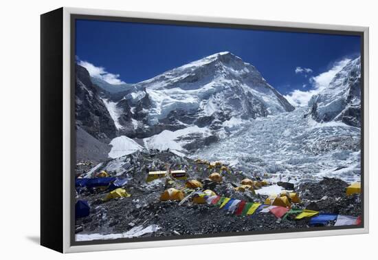 Khumbu Icefall from Everest Base Camp-Peter Barritt-Framed Premier Image Canvas