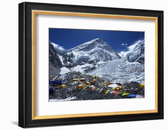 Khumbu Icefall from Everest Base Camp-Peter Barritt-Framed Photographic Print