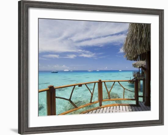 Kia Ora Resort, Rangiroa, Tuamotu Archipelago, French Polynesia Islands-Sergio Pitamitz-Framed Photographic Print