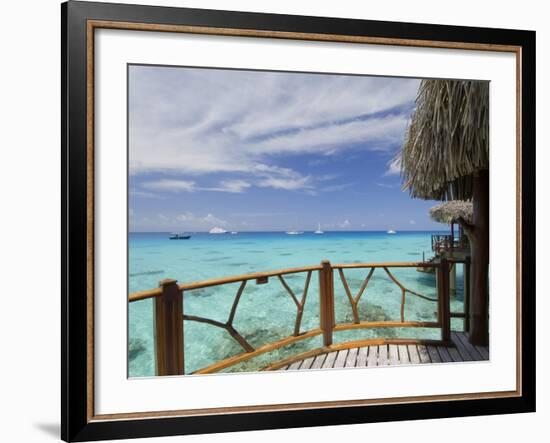 Kia Ora Resort, Rangiroa, Tuamotu Archipelago, French Polynesia Islands-Sergio Pitamitz-Framed Photographic Print