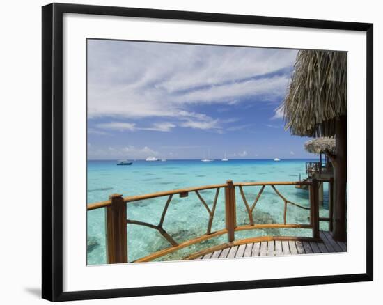 Kia Ora Resort, Rangiroa, Tuamotu Archipelago, French Polynesia Islands-Sergio Pitamitz-Framed Photographic Print