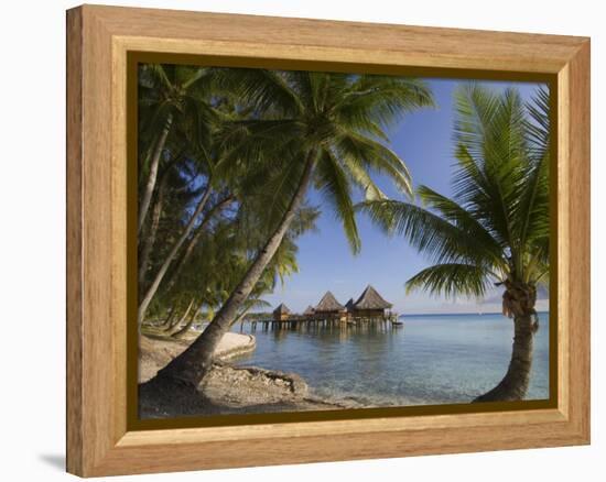 Kia Ora Resort, Rangiroa, Tuamotu Archipelago, French Polynesia, Pacific Islands, Pacific-Sergio Pitamitz-Framed Premier Image Canvas