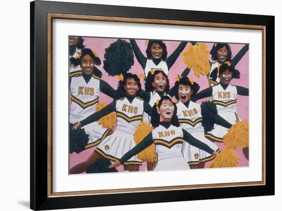 Kiamuki High School Cheerleaders, 2002-Joe Heaps Nelson-Framed Giclee Print