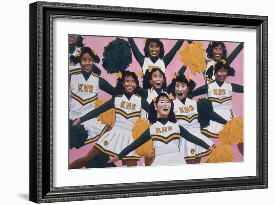 Kiamuki High School Cheerleaders, 2002-Joe Heaps Nelson-Framed Giclee Print