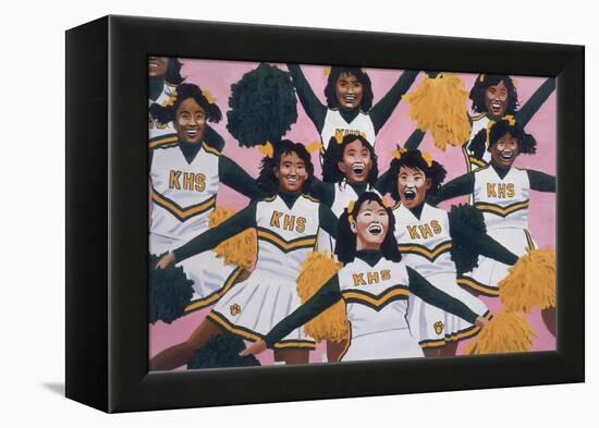 Kiamuki High School Cheerleaders, 2002-Joe Heaps Nelson-Framed Premier Image Canvas