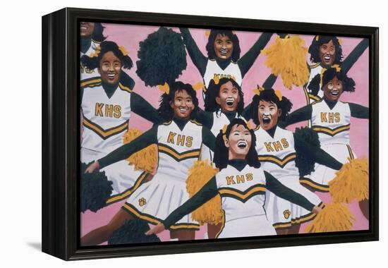 Kiamuki High School Cheerleaders, 2002-Joe Heaps Nelson-Framed Premier Image Canvas