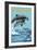 Kiawah Island, South Carolina - Dolphins Jumping-Lantern Press-Framed Art Print
