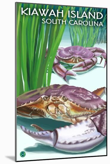 Kiawah Island, South Carolina - Dungeness Crab-Lantern Press-Mounted Art Print