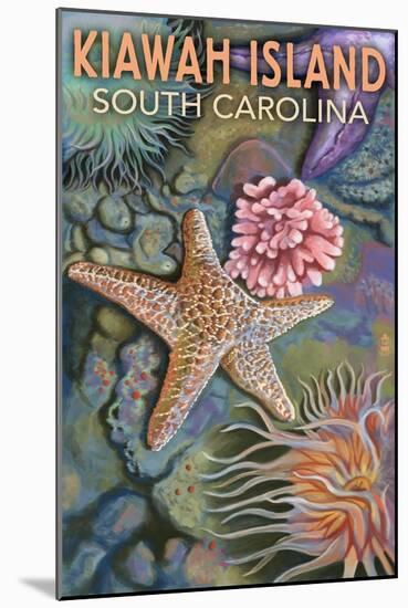 Kiawah Island, South Carolina - Tidepool-Lantern Press-Mounted Art Print