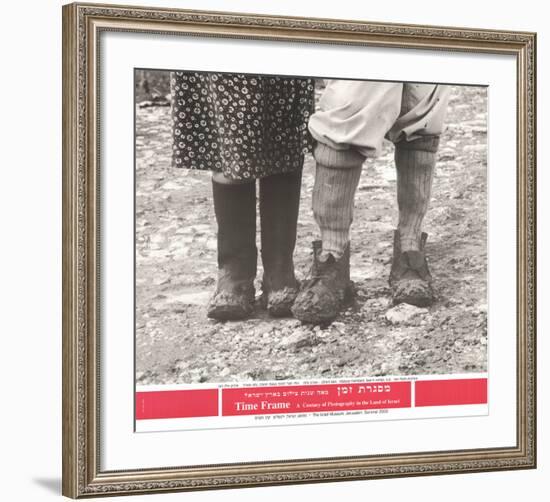 Kibbutz Members' Feet in Winter-Efrem IIani-Framed Premium Edition