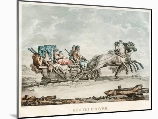 Kibitka, 1810s-Michel François Damam-Demartrait-Mounted Giclee Print