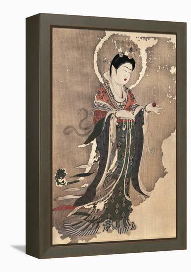 Kichipoten, Buddhist Goddess of Beauty, Painting on Hemp, Japan, Nara Period, 8th Century-null-Framed Premier Image Canvas