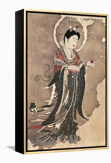 Kichipoten, Buddhist Goddess of Beauty, Painting on Hemp, Japan, Nara Period, 8th Century-null-Framed Premier Image Canvas