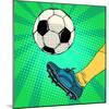 Kick a Soccer Ball-Valeriy Kachaev-Mounted Art Print