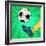 Kick a Soccer Ball-Valeriy Kachaev-Framed Art Print