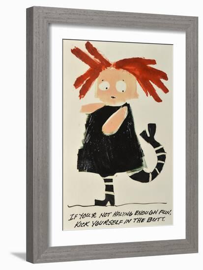 Kick Butt-Jennie Cooley-Framed Giclee Print