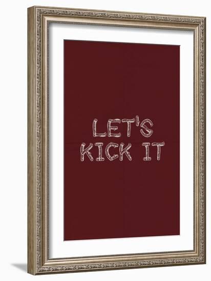 Kick It In The Sticks-null-Framed Art Print