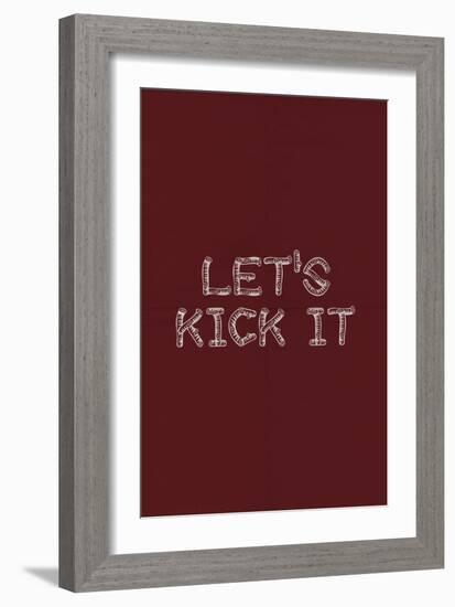 Kick It In The Sticks-null-Framed Art Print