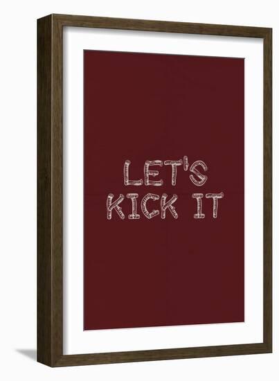 Kick It In The Sticks-null-Framed Art Print