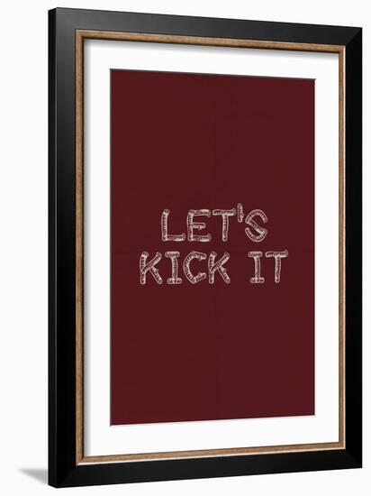 Kick It In The Sticks-null-Framed Art Print