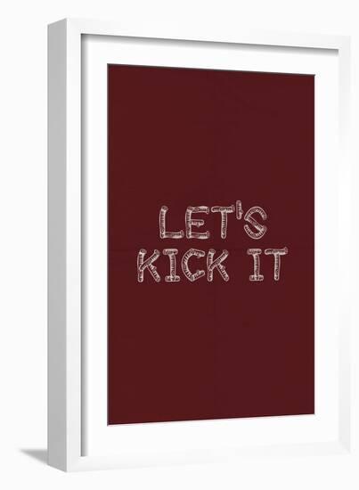 Kick It In The Sticks-null-Framed Art Print