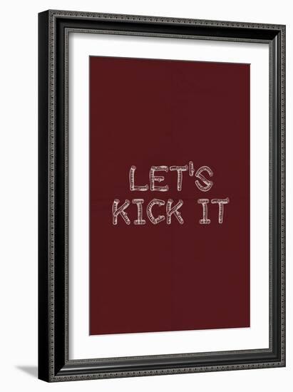 Kick It In The Sticks-null-Framed Art Print