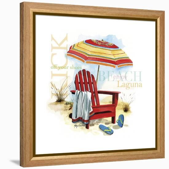 Kick Off Your Shoes-Mary Escobedo-Framed Stretched Canvas