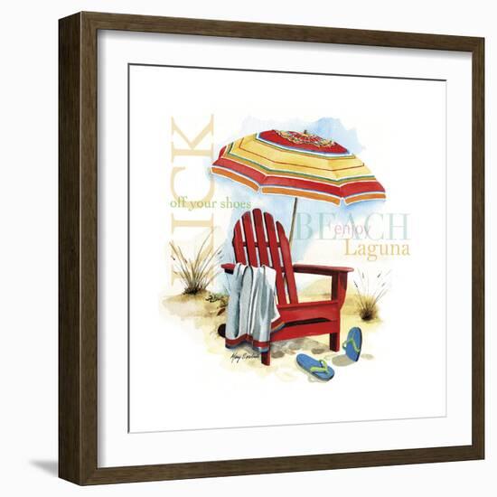 Kick Off Your Shoes-Mary Escobedo-Framed Premium Giclee Print