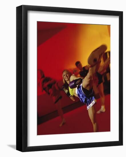 Kickboxing-null-Framed Photographic Print