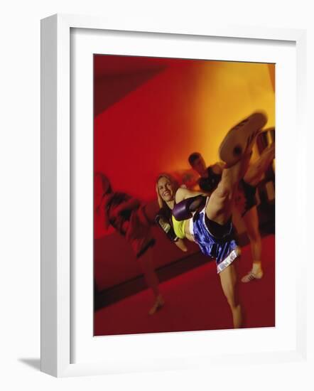 Kickboxing-null-Framed Photographic Print