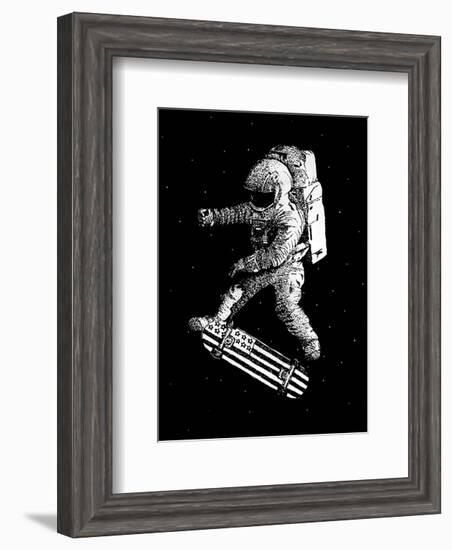 Kickflip in Space-Robert Farkas-Framed Premium Giclee Print