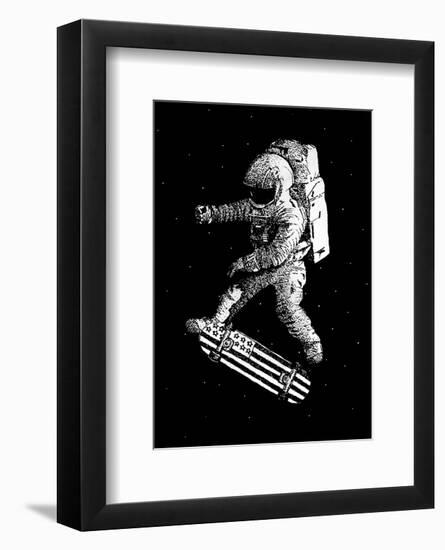 Kickflip in Space-Robert Farkas-Framed Premium Giclee Print