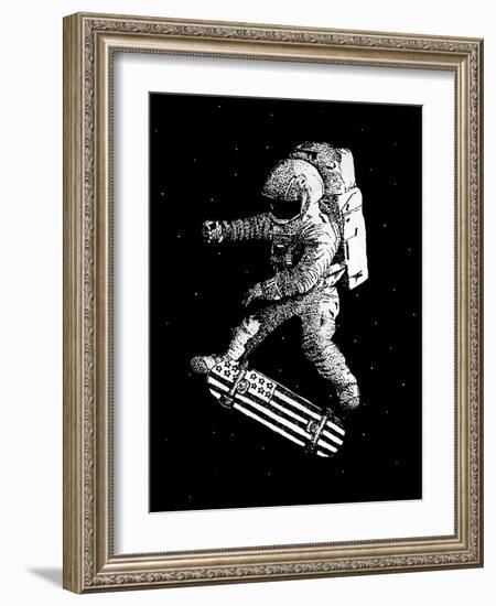 Kickflip in Space-Robert Farkas-Framed Giclee Print