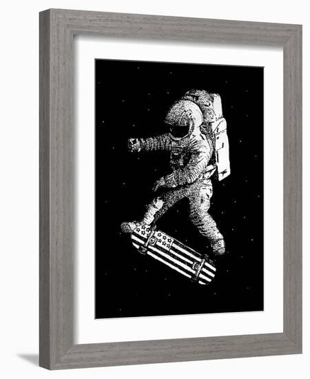 Kickflip in Space-Robert Farkas-Framed Giclee Print