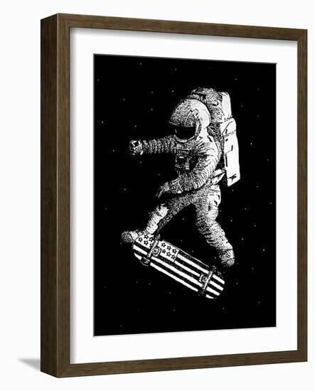 Kickflip in Space-Robert Farkas-Framed Giclee Print