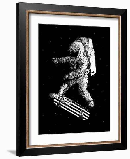 Kickflip in Space-Robert Farkas-Framed Giclee Print