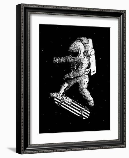 Kickflip in Space-Robert Farkas-Framed Giclee Print