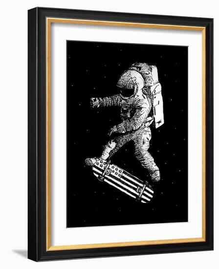 Kickflip in Space-Robert Farkas-Framed Giclee Print