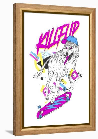 Kickflip Wolf-Robert Farkas-Framed Premier Image Canvas