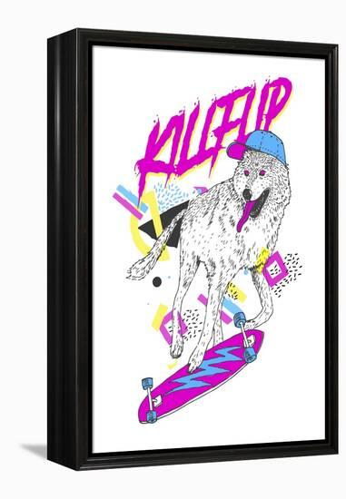 Kickflip Wolf-Robert Farkas-Framed Premier Image Canvas