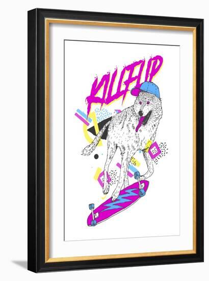 Kickflip Wolf-Robert Farkas-Framed Giclee Print