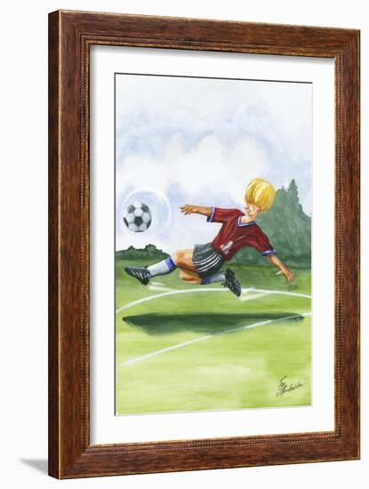 Kickin it I-Jay Throckmorton-Framed Art Print